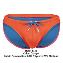 Load image into Gallery viewer, Clever 1735 Vivo Swim Briefs Color Orange