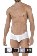 Load image into Gallery viewer, Clever 229930 3PK Australian Latin Trunks Color White-Black-Gray