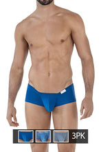 Load image into Gallery viewer, Clever 229931 3PK Australian Latin Trunks Color Petrol Blue-Dark Blue-Gray