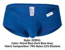 Load image into Gallery viewer, Clever 229931 3PK Australian Latin Trunks Color Petrol Blue-Dark Blue-Gray