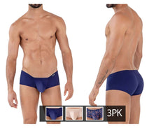 Load image into Gallery viewer, Clever 229933 3PK Australian Latin Trunks Color Beige-Blue-Dark Blue