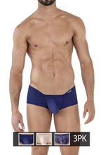 Load image into Gallery viewer, Clever 229933 3PK Australian Latin Trunks Color Beige-Blue-Dark Blue