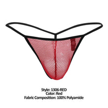 Load image into Gallery viewer, Doreanse 1306-RED Mesh G-String Thong Color Red