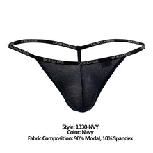 Load image into Gallery viewer, Doreanse 1330-NVY Ribbed Modal T-thong Color Navy