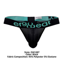 Load image into Gallery viewer, ErgoWear EW1387 MAX Thongs Color Black