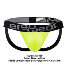 Load image into Gallery viewer, ErgoWear EW1429 GYM Jockstrap Color Neon Yellow