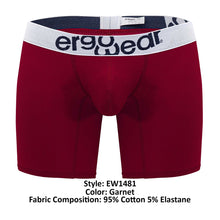 Load image into Gallery viewer, ErgoWear EW1481 MAX COTTON Boxer Briefs Color Garnet