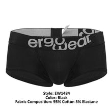 Load image into Gallery viewer, ErgoWear EW1484 MAX COTTON Trunks Color Black