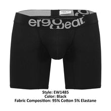 Load image into Gallery viewer, ErgoWear EW1485 MAX COTTON Boxer Briefs Color Black
