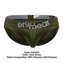Load image into Gallery viewer, ErgoWear EW1497 HIP Bikini Color Dark Green