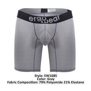 ErgoWear EW1685 MAX FLOW Boxer Briefs Color Gray