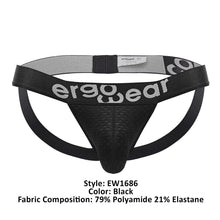 Load image into Gallery viewer, ErgoWear EW1686 MAX FLOW Jockstrap Color Black