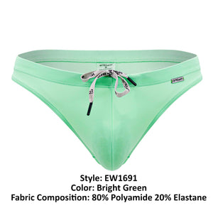 ErgoWear EW1691 X4D SW Swim Thongs Color Bright Green