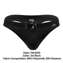 Load image into Gallery viewer, ErgoWear EW1693 X4D SW Swim Thongs Color Jet Black