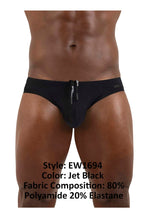 Load image into Gallery viewer, ErgoWear EW1694 X4D SW Swim Briefs Color Jet Black