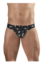 Load image into Gallery viewer, ErgoWear EW1763 FEEL SW Swim Briefs Color Black-White