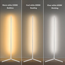 Load image into Gallery viewer, RGBCW Corner Floor Lamp - White