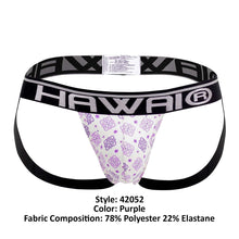 Load image into Gallery viewer, HAWAI 42052 Arabesque Athletic Jockstrap Color Purple