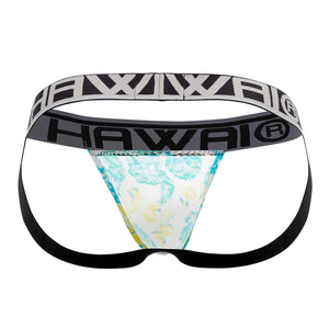 HAWAI 42052 Flowers Athletic Jockstrap Color Turquoise