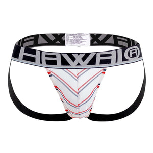 HAWAI 42052 Lines Athletic Jockstrap Color White