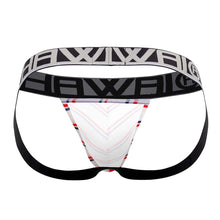 Load image into Gallery viewer, HAWAI 42052 Lines Athletic Jockstrap Color White