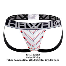 Load image into Gallery viewer, HAWAI 42052 Lines Athletic Jockstrap Color White