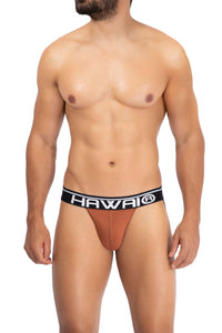 HAWAI 42163 Solid Microfiber Thongs Color Amber