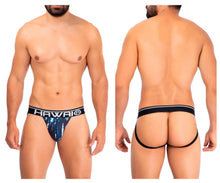 Load image into Gallery viewer, HAWAI 42167 Printed Microfiber Jockstrap Color Dark Blue