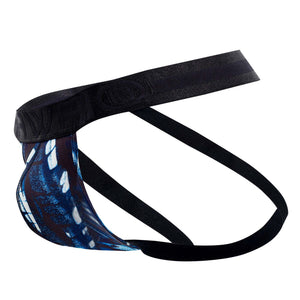 HAWAI 42167 Printed Microfiber Jockstrap Color Dark Blue