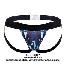 Load image into Gallery viewer, HAWAI 42167 Printed Microfiber Jockstrap Color Dark Blue