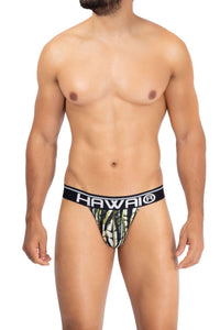 HAWAI 42167 Printed Microfiber Jockstrap Color Military Green