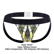 Load image into Gallery viewer, HAWAI 42167 Printed Microfiber Jockstrap Color Military Green