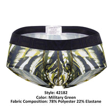 Load image into Gallery viewer, HAWAI 42182 Printed Microfiber Briefs Color Military Green