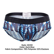 Load image into Gallery viewer, HAWAI 42192 Printed Microfiber Hip Briefs Color Dark Blue