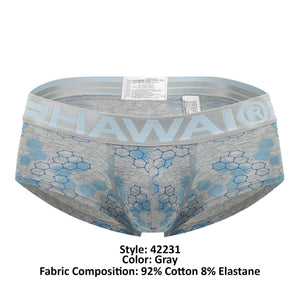 HAWAI 42231 Cotton Trunks Color Gray