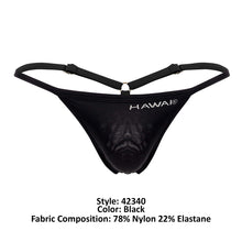 Load image into Gallery viewer, HAWAI 42340 Microfiber G-String Color Black