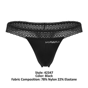 HAWAI 42347 Microfiber Thongs Color Black