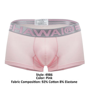 HAWAI 4986 Cotton Trunks Color Pink