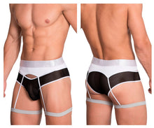 Load image into Gallery viewer, Hidden 953 Garterbelt Briefs Color White