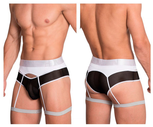 Hidden 953 Garterbelt Briefs Color White