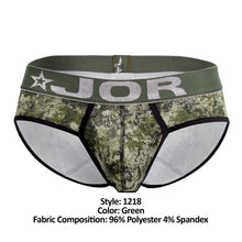 Load image into Gallery viewer, JOR 1218 Army Briefs Color Green