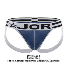 Load image into Gallery viewer, JOR 1614 Varsity Jockstrap Color Blue