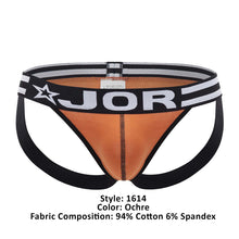 Load image into Gallery viewer, JOR 1614 Varsity Jockstrap Color Ochre