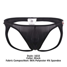 Load image into Gallery viewer, JOR 1632 Montecarlo Jockstrap Color Black