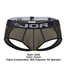 Load image into Gallery viewer, JOR 1636 Electro Jockstrap Color Green