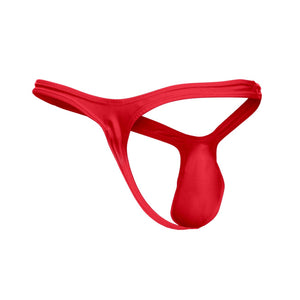 JUSTIN+SIMON XSJBU02 Bulge Thongs Color Red