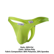 Load image into Gallery viewer, Joe Snyder JS03-Pol Polyester Thong Color Yellow-Poly