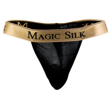 Load image into Gallery viewer, Magic Silk 4586 Silk Knit Micro Thong Color Black