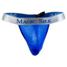 Load image into Gallery viewer, Magic Silk 4586 Silk Knit Micro Thong Color Cobalt