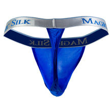 Load image into Gallery viewer, Magic Silk 4586 Silk Knit Micro Thong Color Cobalt